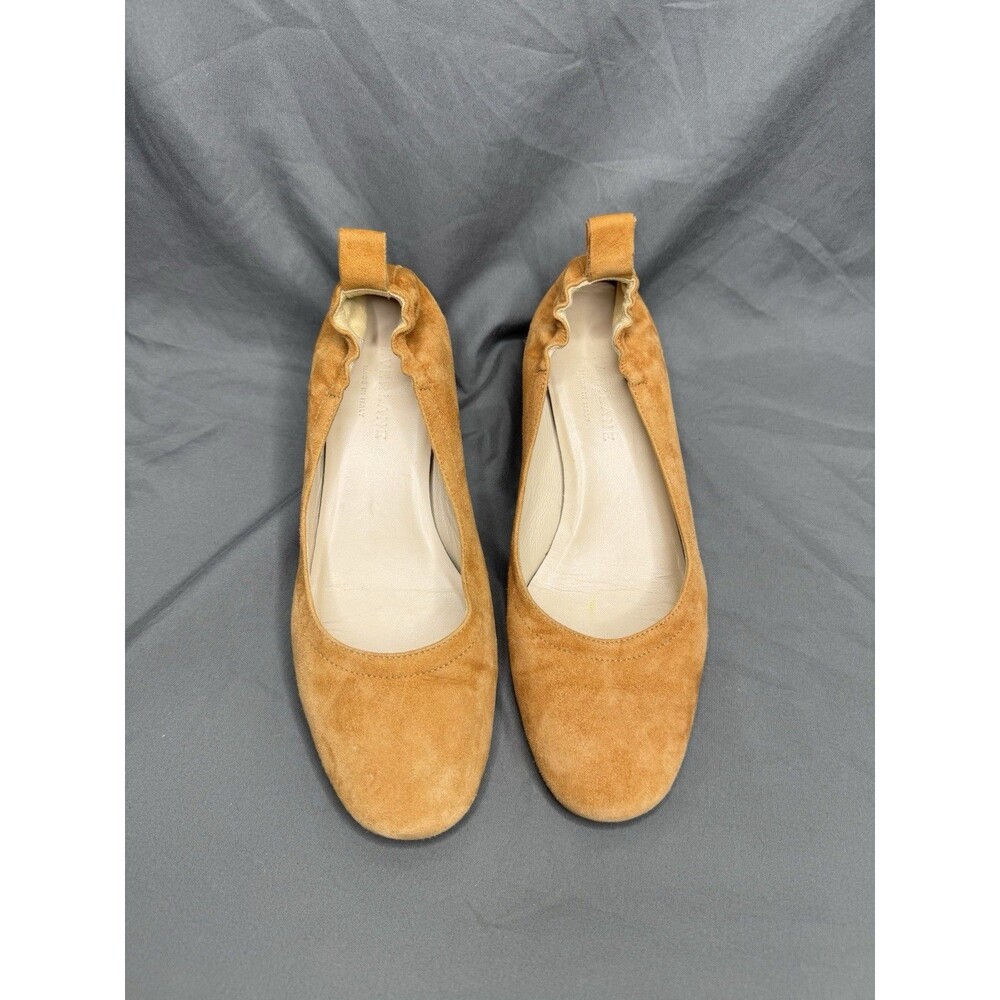 Everlane Women's Day Heels Pumps Brown Round Toe Suede Block Made In Italy Sz 6 - Picture 10 of 14